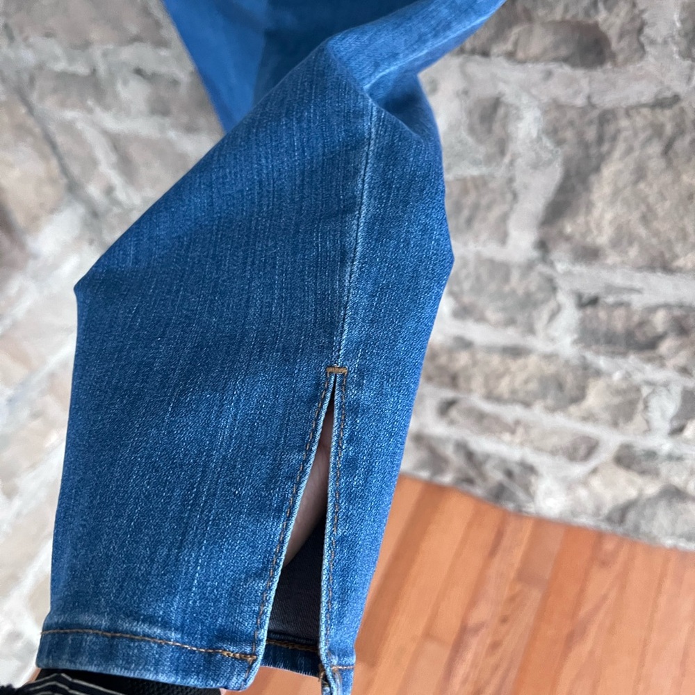 Size 30 Madewell 9” high rise Ankle skinny side slit Jeans - Picture 5 of 11